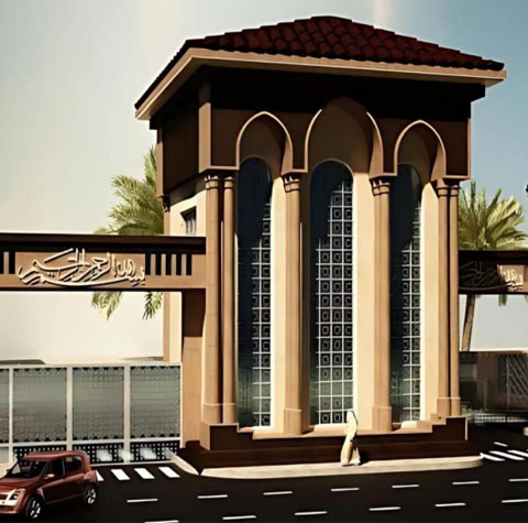 Gate with Admin & Security Building